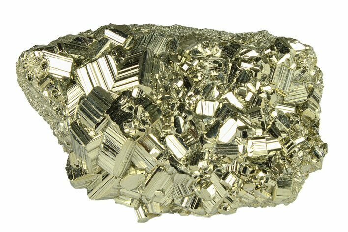 Glittery Pyrite Crystal Cluster - Peru #291978